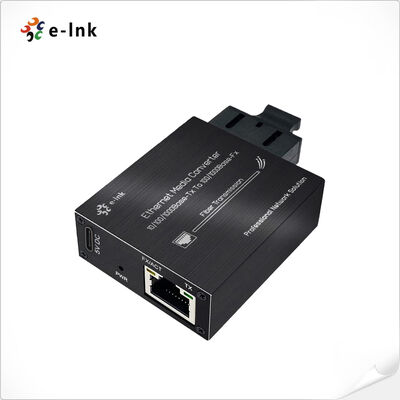 E-link 10/100/1000Base-Tx a 100/1000Base-Fx Ethernet SC Media Converter per telecamere IP